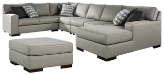 Benchcraft® Marsing Nuvella 2-Piece Slate Living Room Set