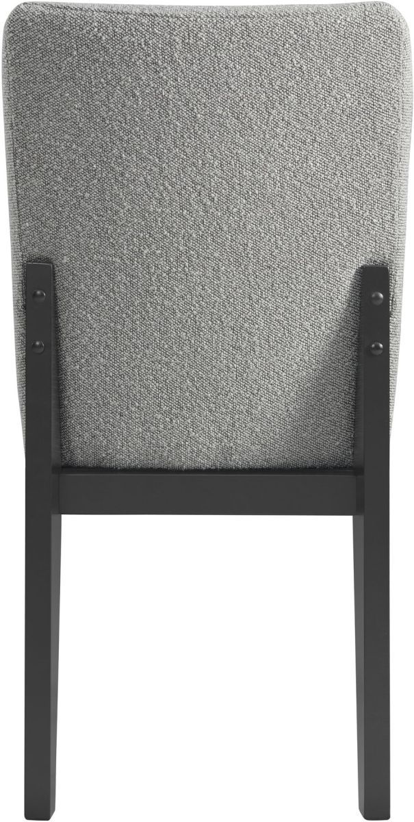 Elements International Portland Black/Grey Dining Side Chair | Bob ...