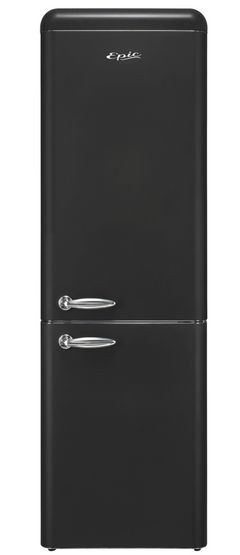 Epic® Retro 11.0 Cu. Ft. Matte Black Counter Depth Bottom Freezer Refrigerator
