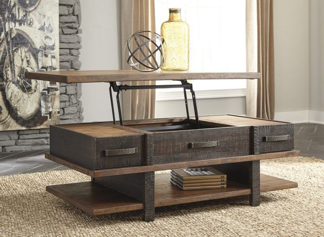 Signature Design by Ashley® Stanah Two Tone Lift Top Coffee Table 12