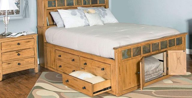 Sunny Designs™ Sedona Queen Storage Bed 1