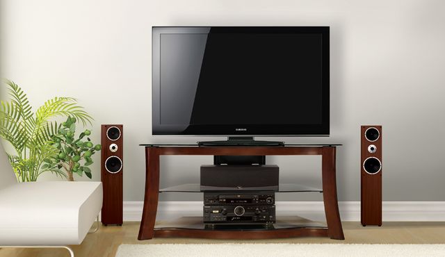 Bell'O® Hand-Painted Dark Cherry Audio/Video Furniture System 2