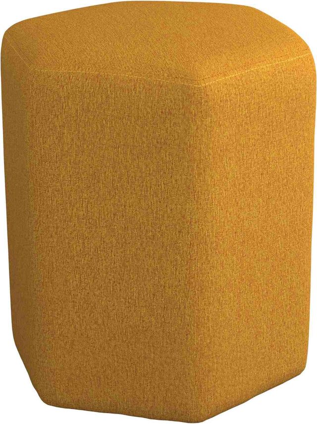 Coaster® Yellow Hexagonal Upholstered Stool-0