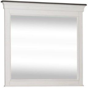 Liberty Allyson Park Wire Brushed White Crown Mirror-0
