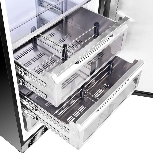 FORNO® Alta Qualita 14.6 Cu. Ft. Stainless Steel Column Refrigerator 9