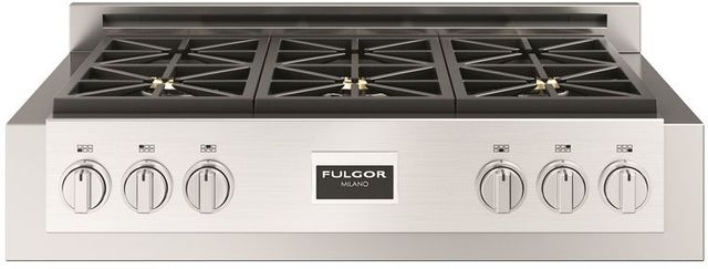 Fulgor Milano® Sofia 600 Series 36" Stainless Steel Pro Style Gas Rangetop