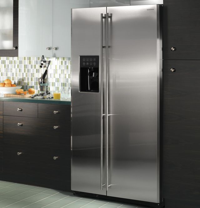 Monogram® 24.6 Cu. Ft. Side-by-Side Refrigerator-Stainless Steel 4