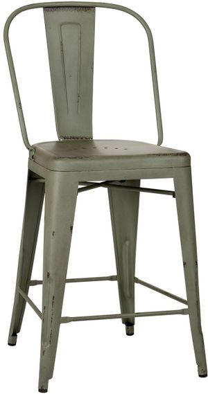 Liberty Vintage Series Green Back Counter Chair