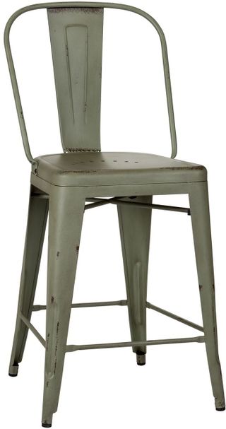 Liberty Furniture Vintage Series Green Back Counter Chair