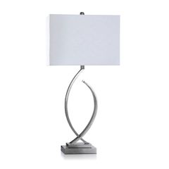 Style Craft Brushed Steel Table Lamp