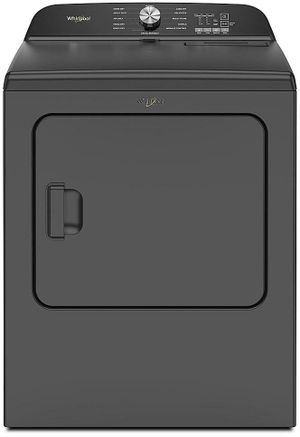 Whirlpool® 7.0 Cu. Ft. Volcano Black Front Load Gas Dryer