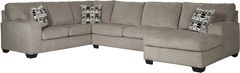 Signature Design by Ashley® Ballinasloe 3-Piece Platinum Left-Arm Facing Sectional with Chaise