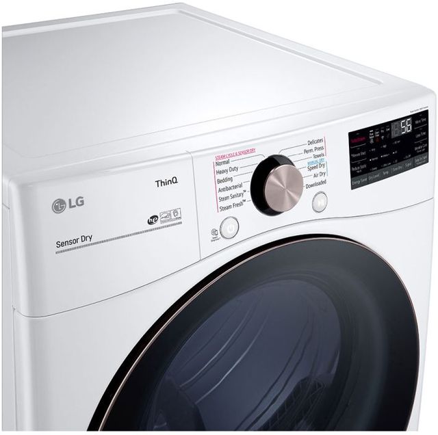 LG White Front Load Laundry Pair 18