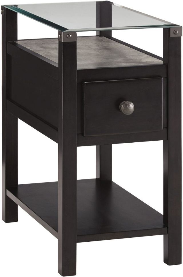 Signature Design by Ashley® Diamenton Almost Black Chairside End Table