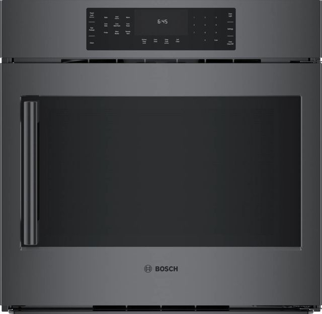 Bosch 800 Series 30" Black Stainless Steel Right-Hand Single Electric Wall Oven-0