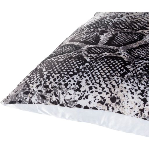 Surya Safari Gray 20" x 20" Toss Pillow with Polyester Insert 1