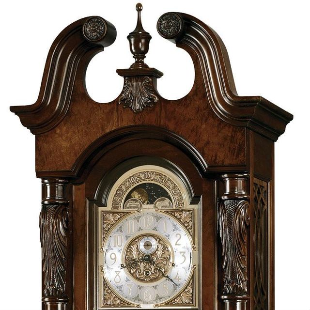 Howard Miller® Lindsey Cherry Bordeaux Grandfather Clock 1