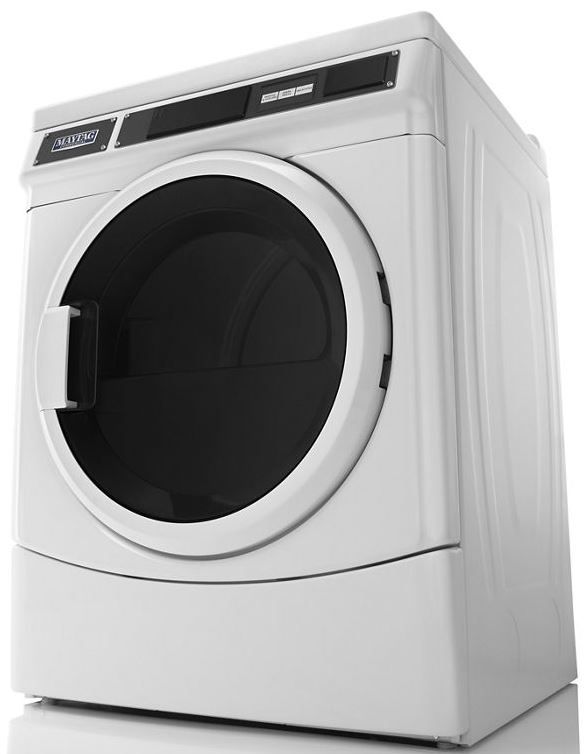 Maytag® Commercial 6.7 Cu. Ft. White Electric Dryer-1