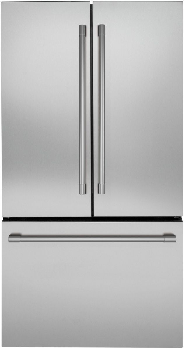 Monogram® 23.1 Cu. Ft. Stainless Steel Counter Depth French Door Refrigerator-0