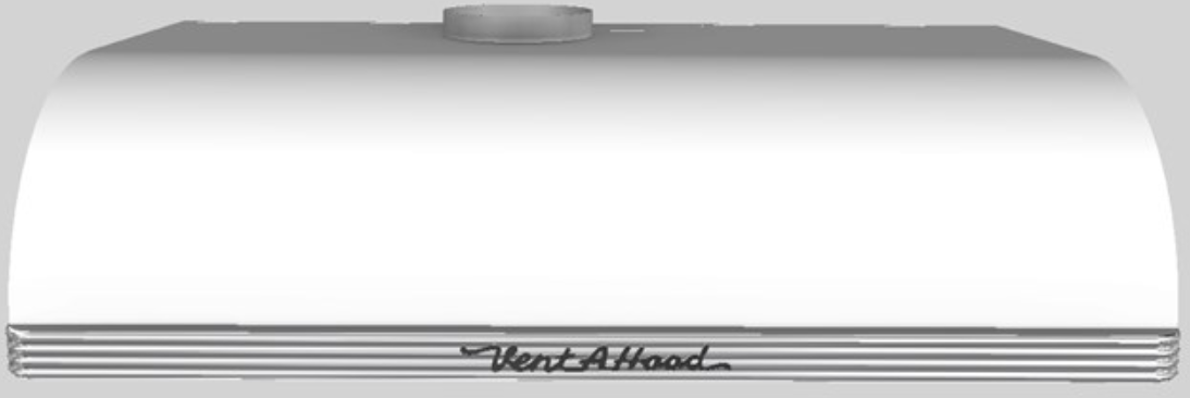 Vent-A-Hood® 30" White Retro Style Under Cabinet Range Hood