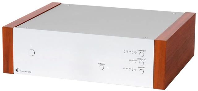 Pro-Ject Silver with Rose Wood Side Panels Phono Preamplifier