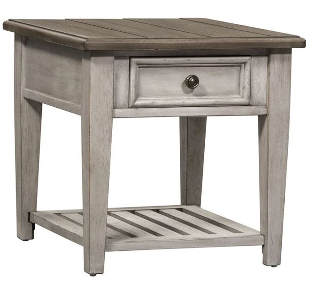 Liberty Furniture Heartland Antique White End Table-2