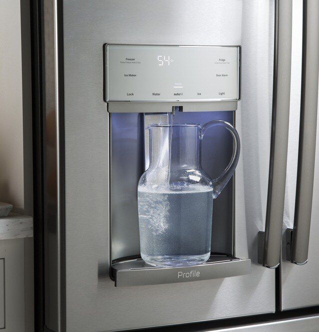 GE Profile™ 27.8 Cu. Ft. Black Stainless Steel French Door Refrigerator 6
