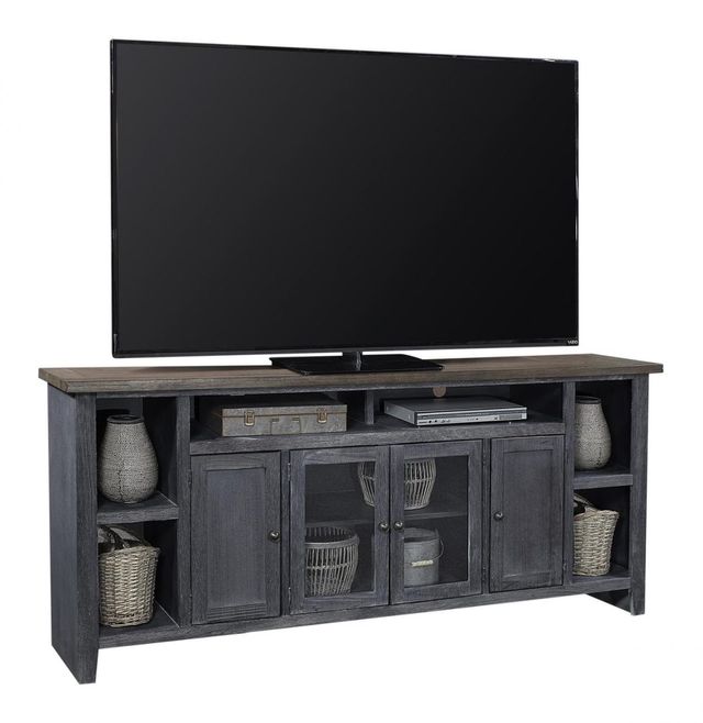 Aspenhome® Eastport Drifted Black 84" Console with 4 Doors