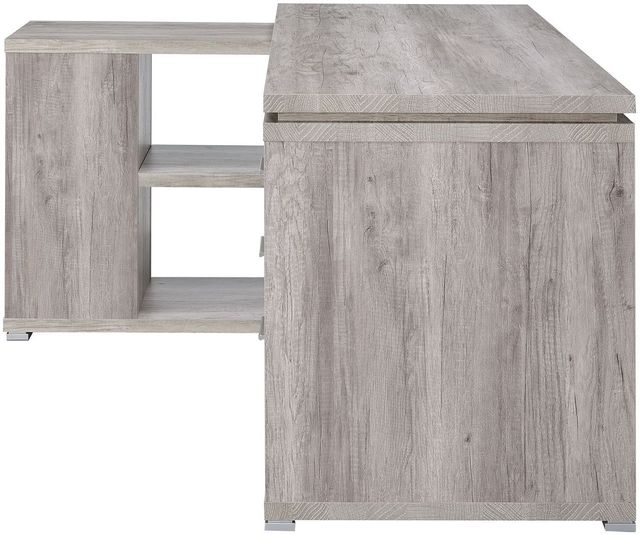 Coaster® Yvette Grey Driftwood L-Shape Office Desk 7