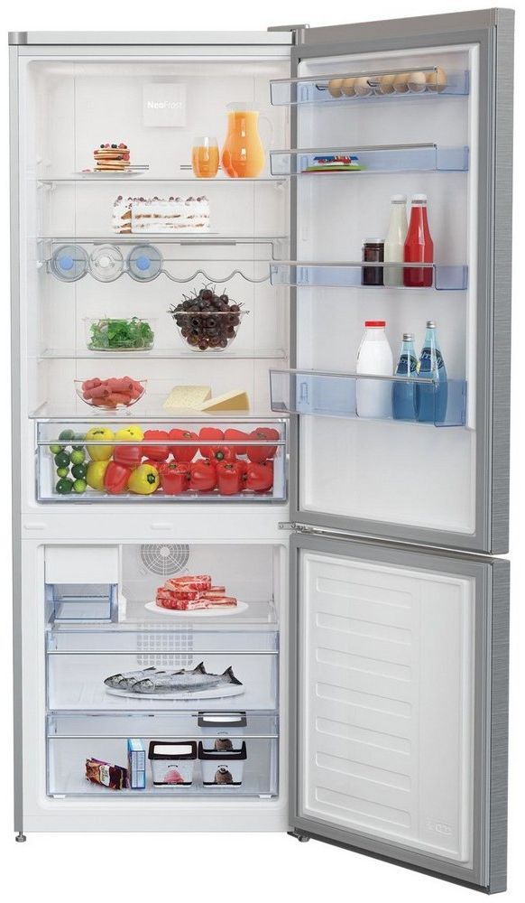Beko 16.4 Cu. Ft. Fingerprint Free Stainless Steel Freestanding Bottom Freezer Refrigerator-2