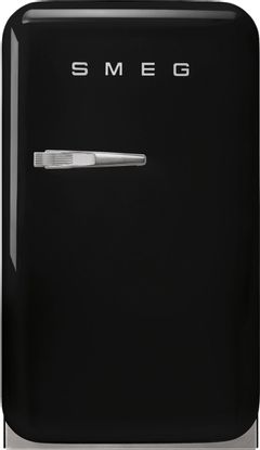 Smeg 50's Retro Style 1.3 Cu. Ft. Black Compact Refrigerator