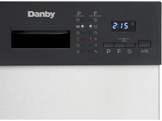 Danby® 18" Black with Stainless Steel Built In Dishwasher-2