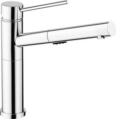 Blanco® Alta Polished Chrome Compact™ 2.2 GPM Single Hole Dual Spray Pull Out Kitchen Faucet
