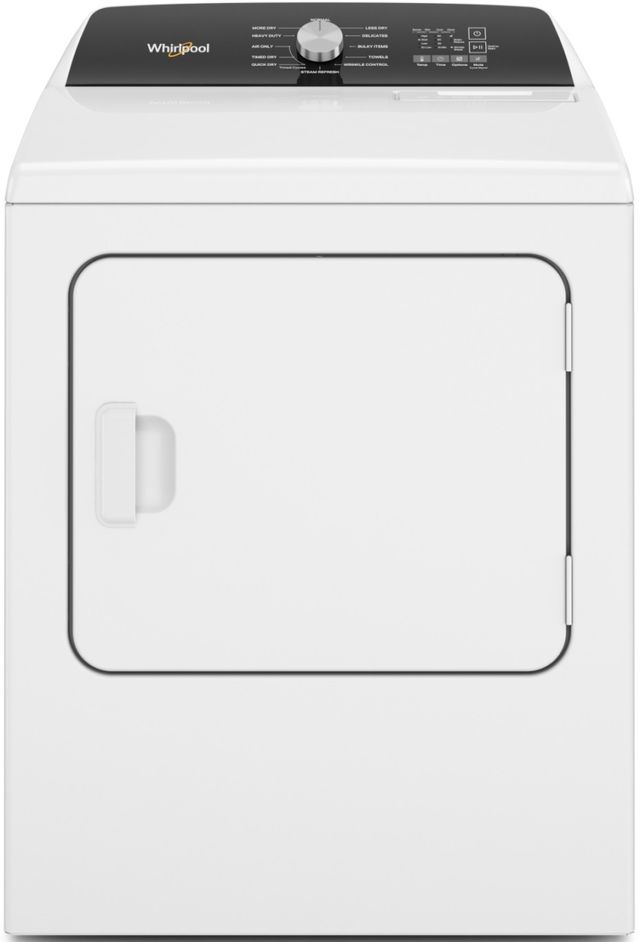 Whirlpool 7 Cu. Ft. Capacity Gas Dryer with Steam in White