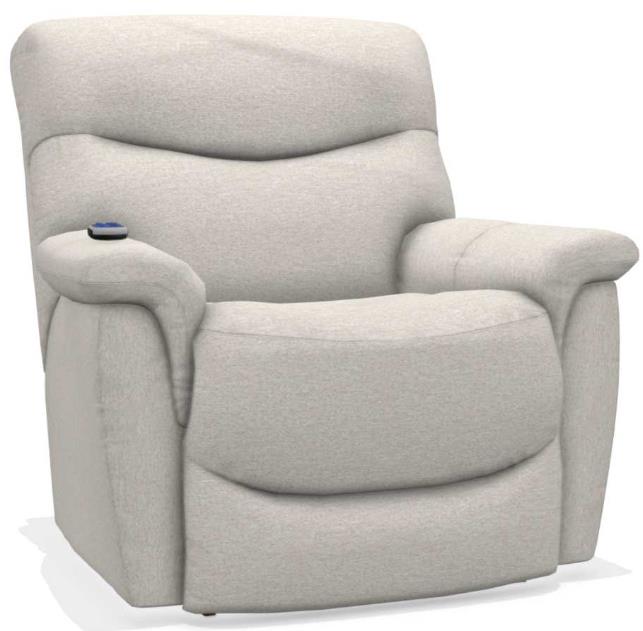 La Z Boy James Oyster Power Rocking Recliner with Massage and