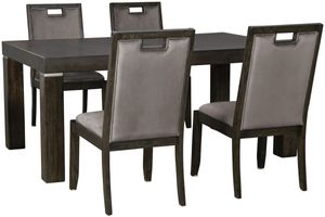 Signature Design by Ashley® Hyndell Dark Brown 5-Piece Dining Table Set