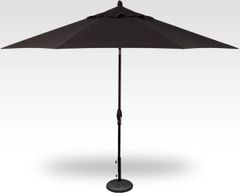 Treasure Garden® Sesame Linen/Black 11' Auto Tilt Octagon Umbrella
