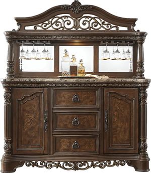 Handly Manor Brown Server and Hutch