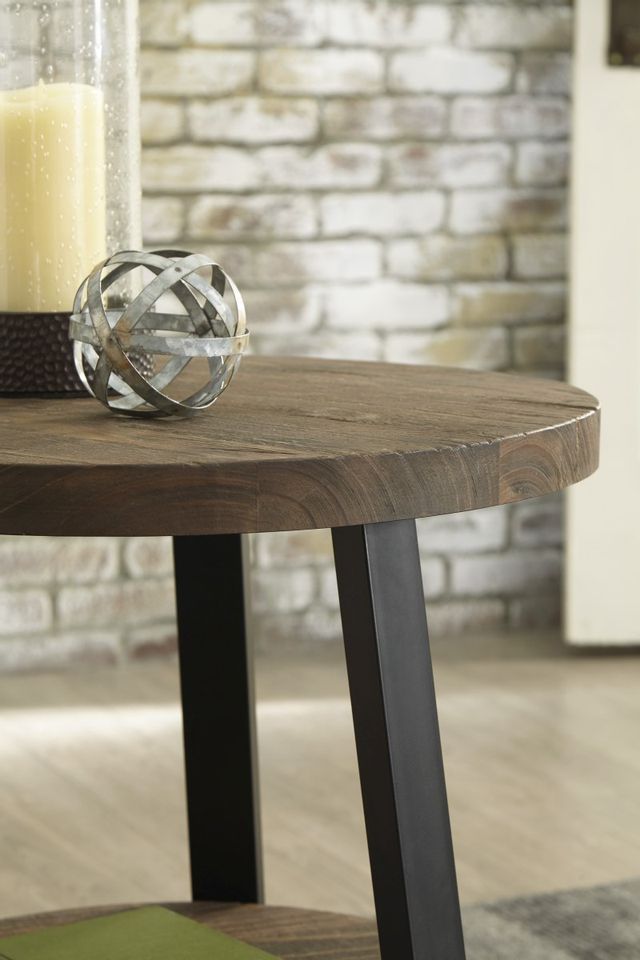 Table d'extrémité ronde Chanzen, noir/brun, Signature Design by Ashley® 1