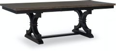 John Thomas Furniture® Cosmopolitan Heather Coal/Black Extension Table