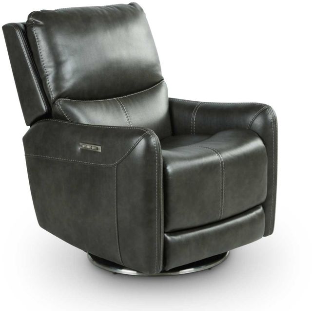 Steve Silver Co.® Athens Charcoal Triple-Power 360-Degree Swivel Motion Chair-0