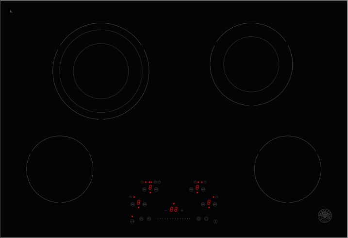 900mm electric hob