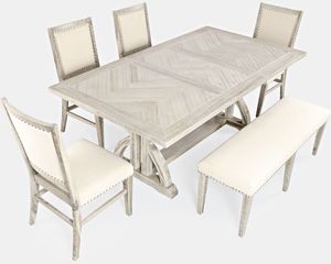 Jofran Inc. Fairview 6 Piece Dining Room Set with Bench