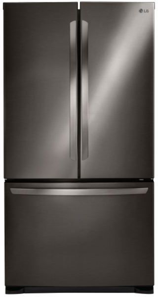 LG 25 Cu. Ft. 3-Door French Door Refrigerator-Black Stainless Steel 0