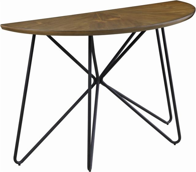 Coaster® Churchill Dark Brown Round Sofa Table-0