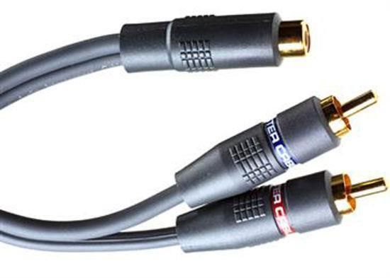 Monster® Female/Two Male Standard Interlink Junio Audio Y-Adapter Cable 0
