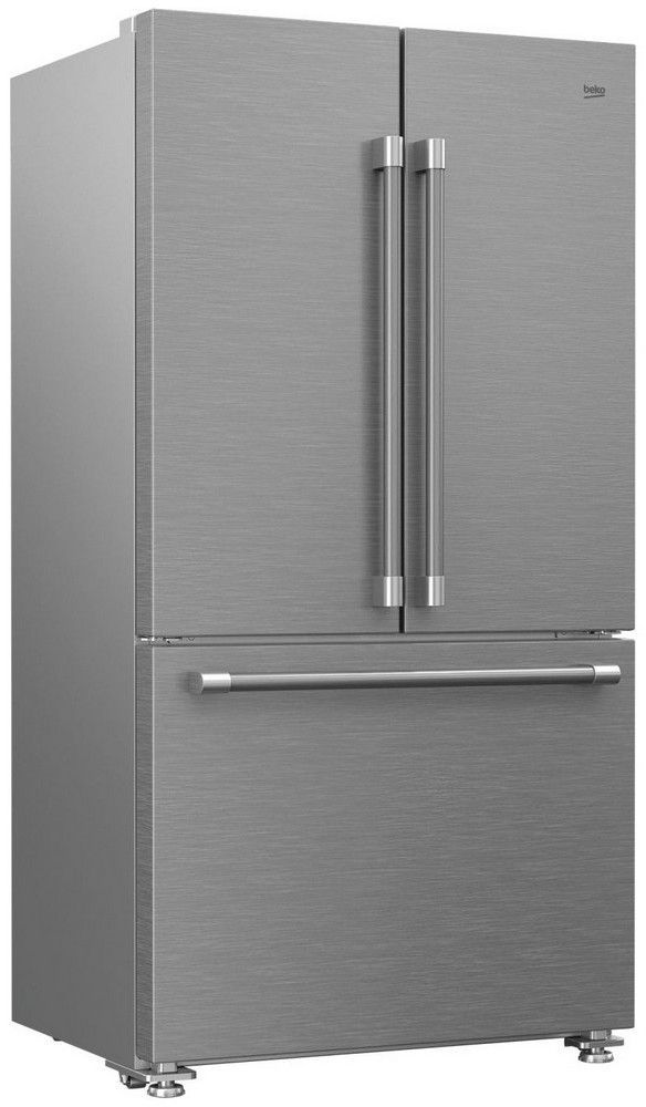 Beko 18.7 Cu. Ft. Fingerprint Free Stainless Steel French Door Refrigerator 1