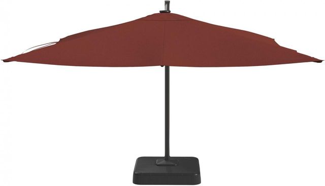 Signature Design By Ashley Oakengrove Burnt Orange Large Cantilever Umbrella P017 993 Ideal Furniture Central California Area