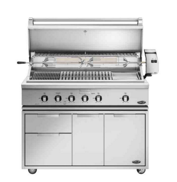 DCS Traditional 48" Built In Grill-Brushed Stainless Steel-2