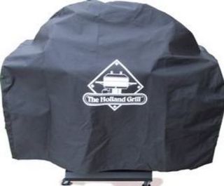 The Holland Grill® Canvas Deluxe Grill Cover-Black